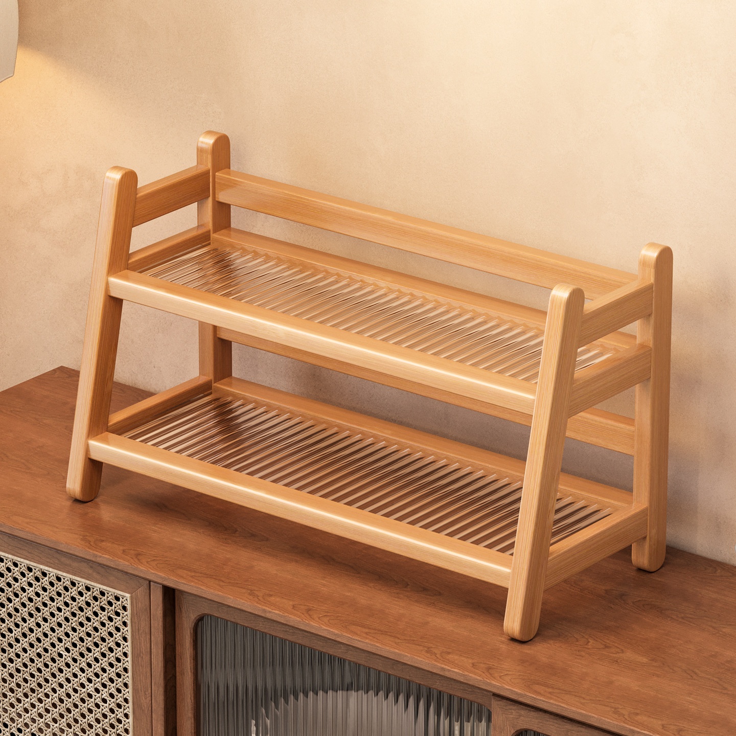 Table Tops-station Desktop Teacup Tea Set Storage Rack