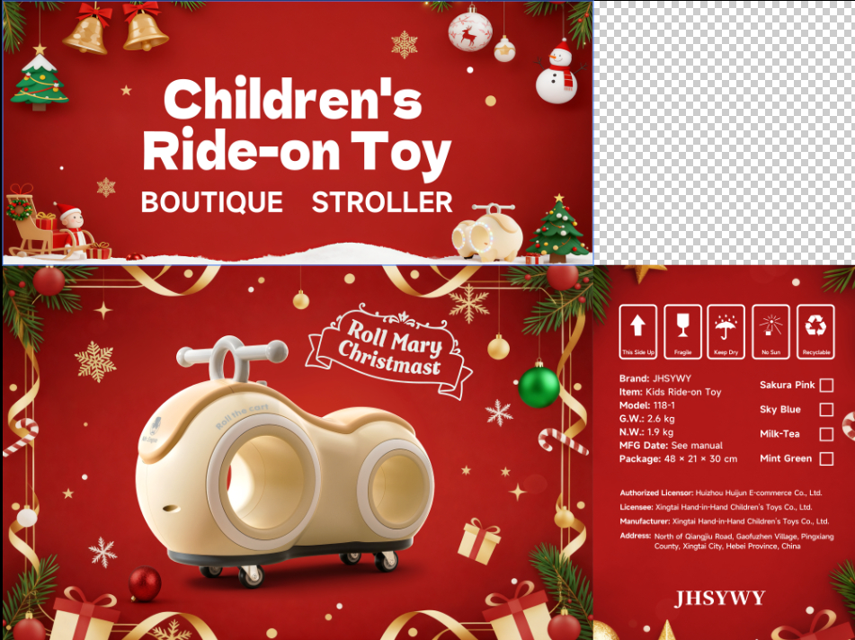 Luge Glissante pour Bébé — Jouet de Traction Sans Pédales 3