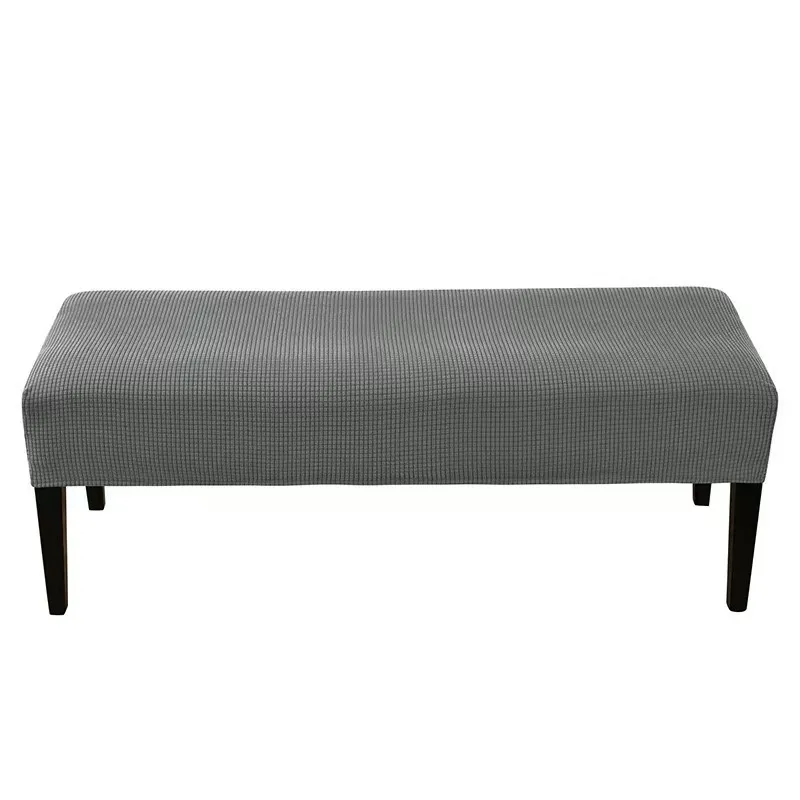 Household Corn Flannel Stretch Length Chair Cover - Dark Gray