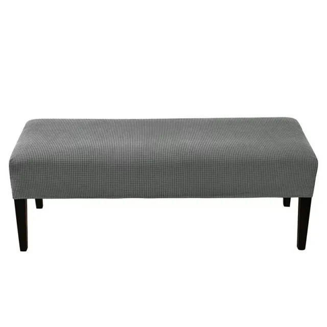 Household Corn Flannel Stretch Length Chair Cover Dark Gray - Shop at LoveMi