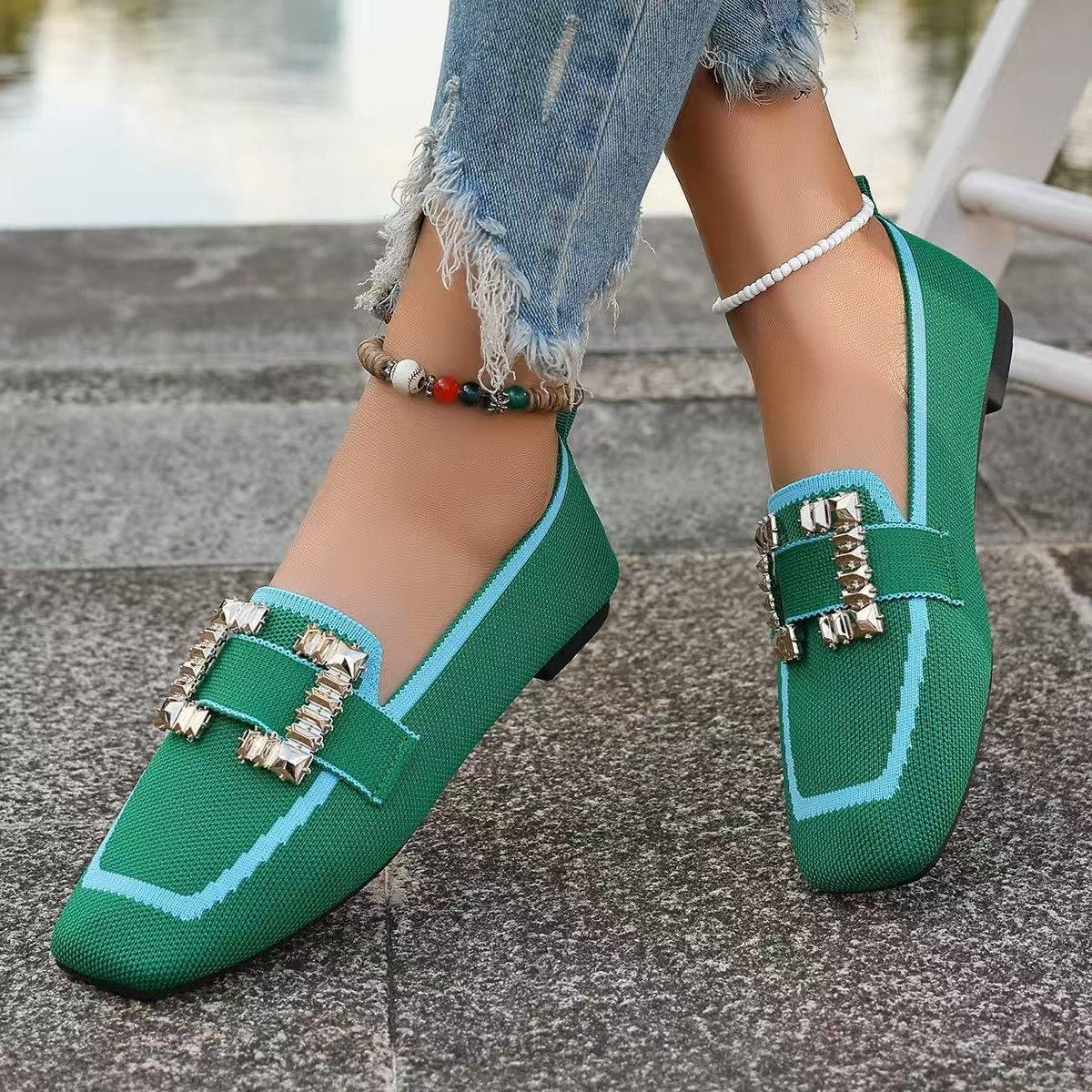 Vintage Suede Round-Toe Gommino Loafers