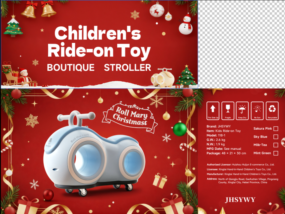 Luge Glissante pour Bébé — Jouet de Traction Sans Pédales 2