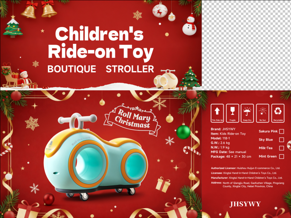 Luge Glissante pour Bébé — Jouet de Traction Sans Pédales 5