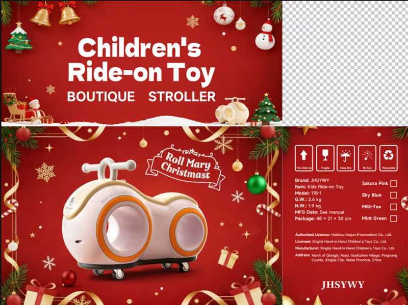 Luge Glissante pour Bébé — Jouet de Traction Sans Pédales