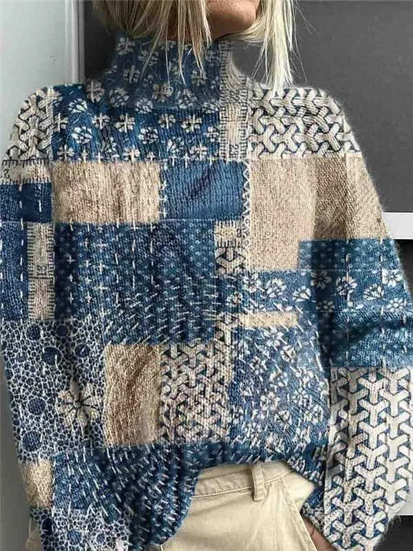 New Christmas Abstract Printing Casual Cloak Coat Cardigan Color 26 2Xl - Shop at LoveMi