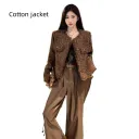 Coffee Color Cotton Thickened