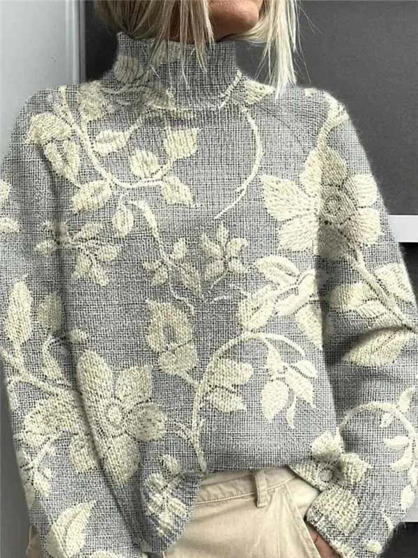 New Christmas Abstract Printing Casual Cloak Coat Cardigan - Color 28-L