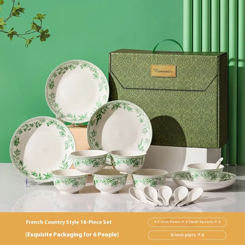 Ceramic Tableware Set Bowl Dish & Plate Gift Box