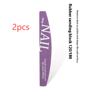 Manicure Nail File Polish Rub Pieces Nail Scissors Sponge Rub Burnishing Stick Nail Beauty Tool Set 19