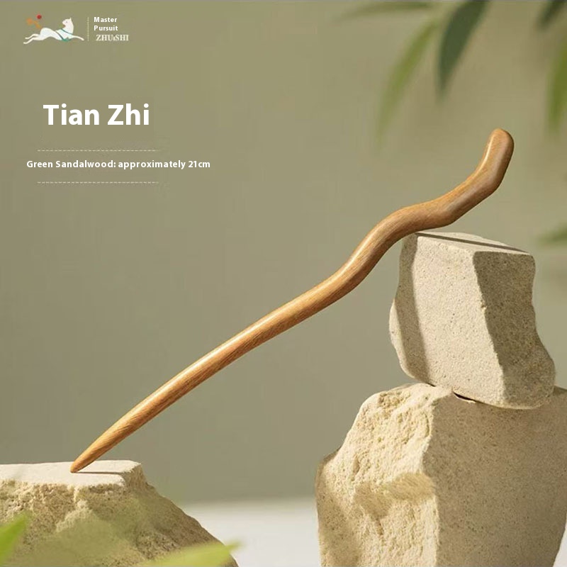 Green Sandalwood Hairpin Hairpin Antiquity Hair Clasp 48