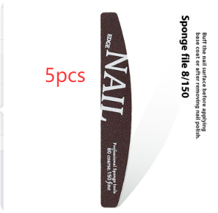 Manicure Nail File Polish Rub Pieces Nail Scissors Sponge Rub Burnishing Stick Nail Beauty Tool Set 16