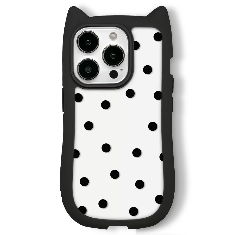 Polka Dot Suitable For Cat Ears Phone Case - Image 3