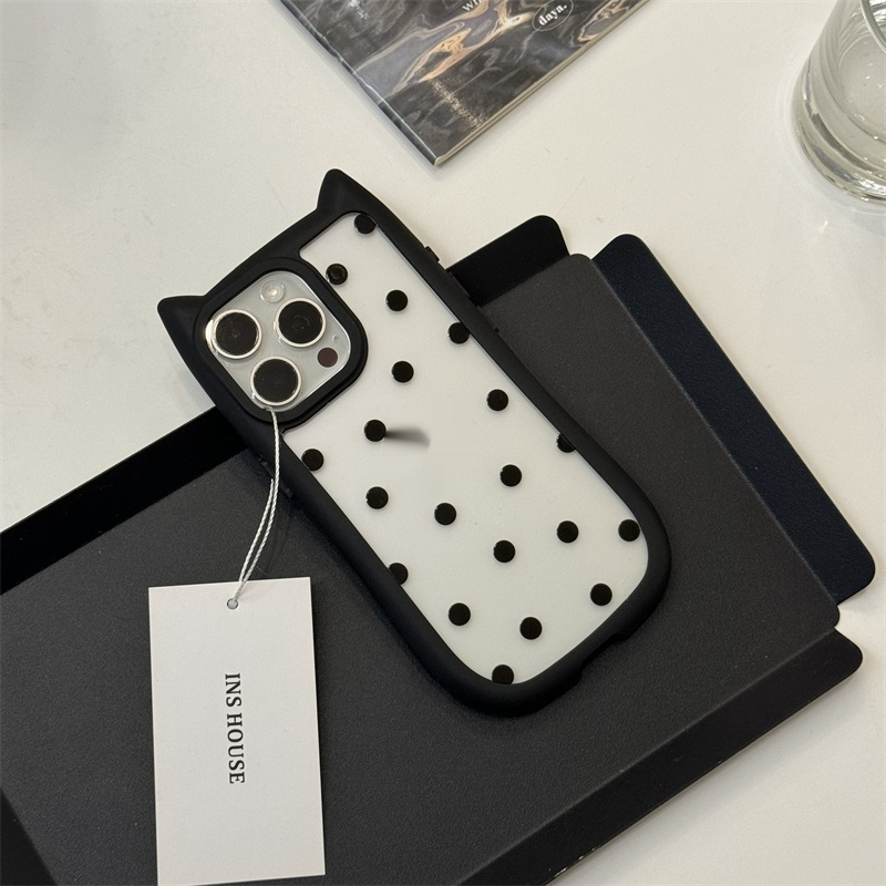 Polka Dot Suitable For Cat Ears Phone Case - Image 4