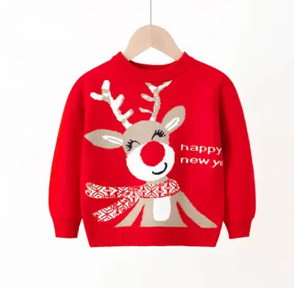 Baby Boys' And Girls' Elastic Pullover Sweater