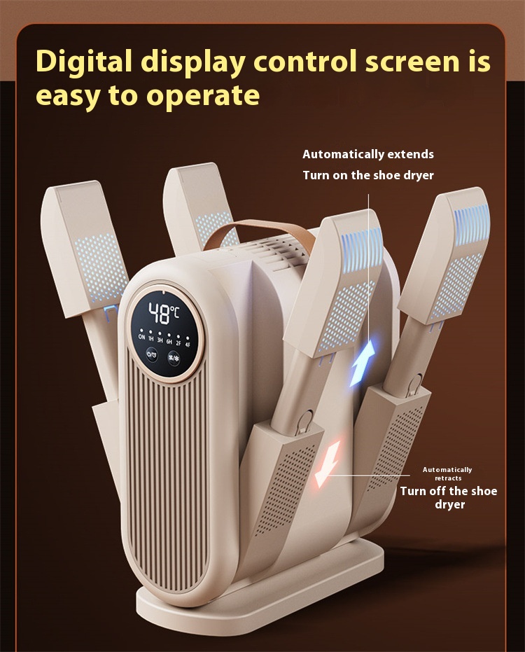 Portable Foldable Timing Quick-drying Shoes Dryer