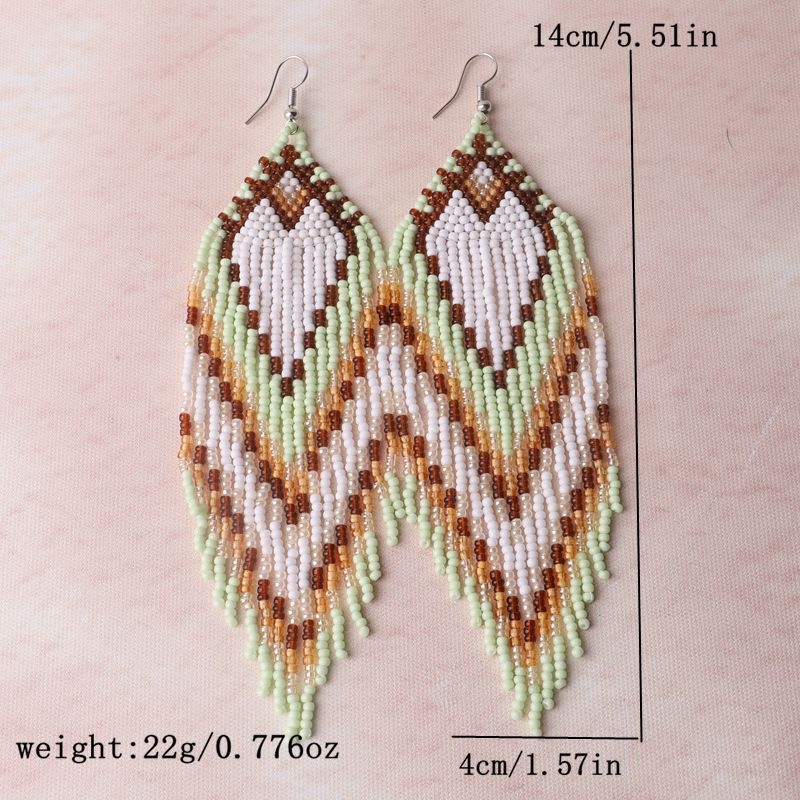 Colorful Beaded Earrings for Women