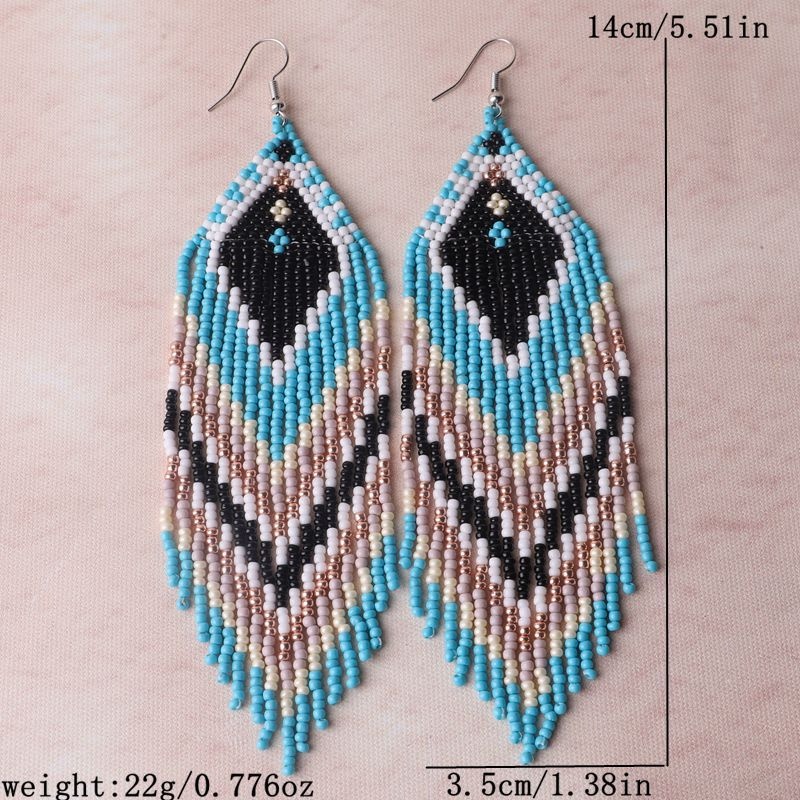 Colorful Beaded Earrings for Women