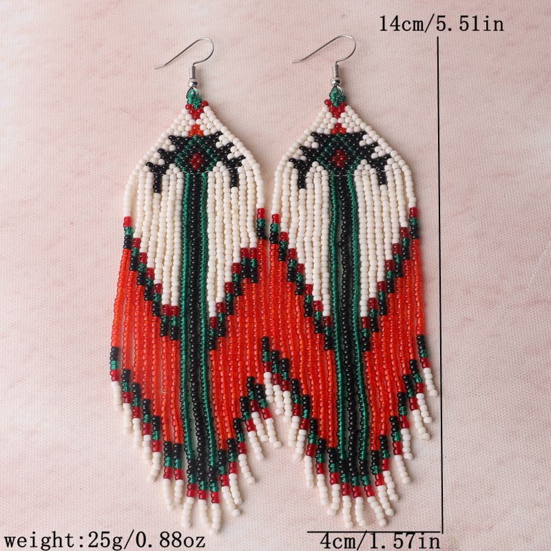 Colorful Beaded Earrings for Women