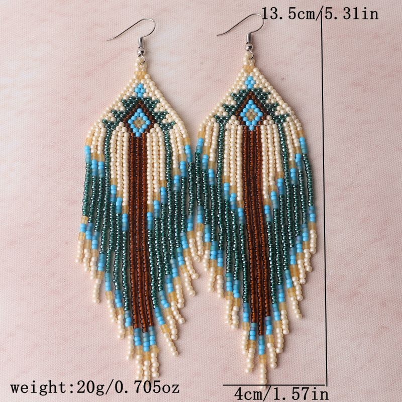 Colorful Beaded Earrings for Women