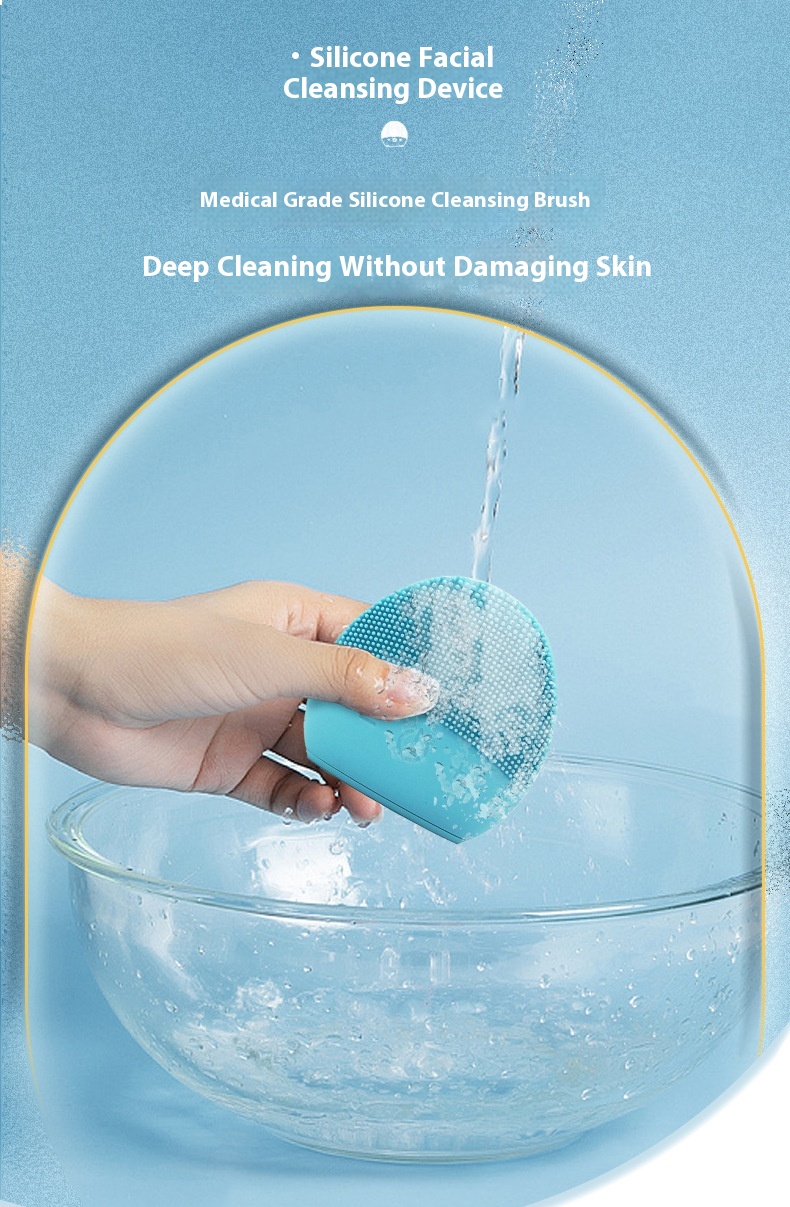 Electric Silicone Cleansing Instrument Wash Face And Shrink Pores Cleaner