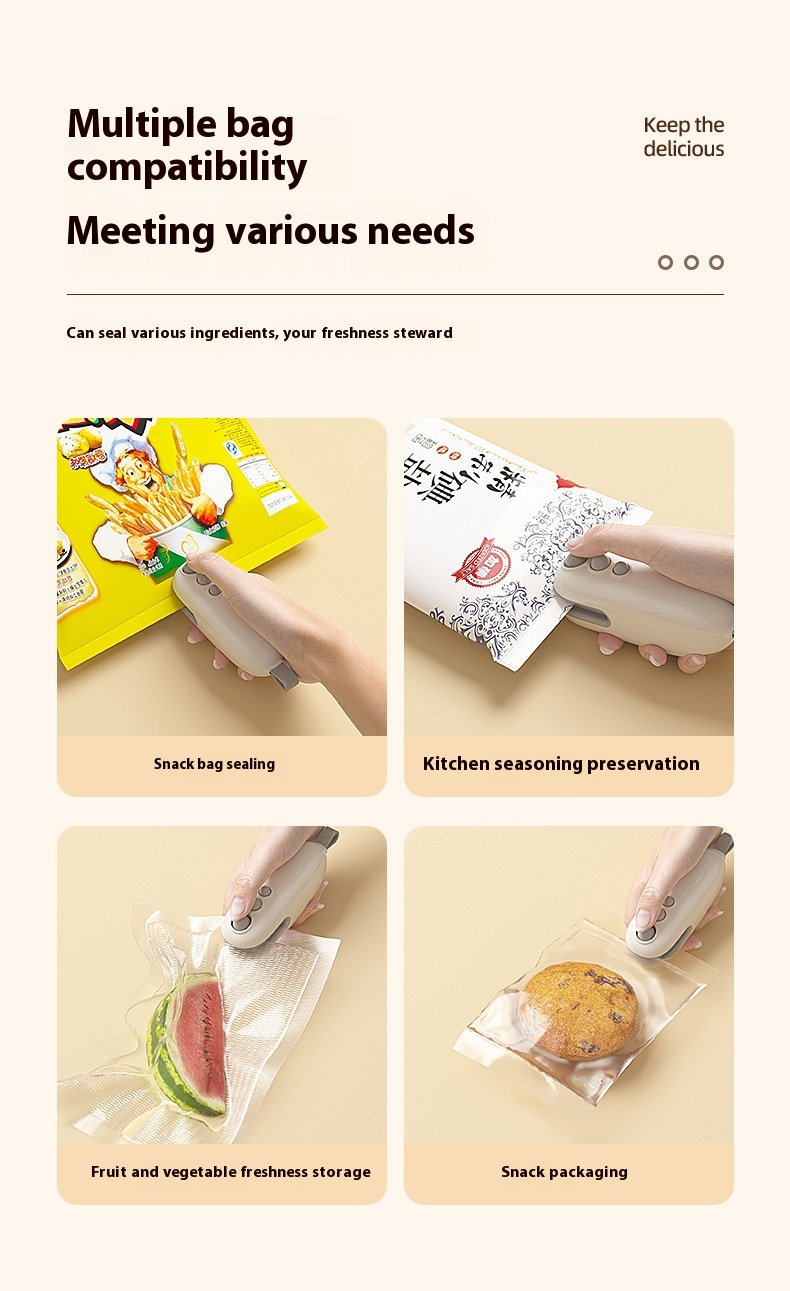 Household Mini Sealing Machine Automatic Electric Thermal Capper