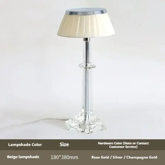 French Thousand Nights Crystal Lamp Modern Minimalist Bedside Decorations