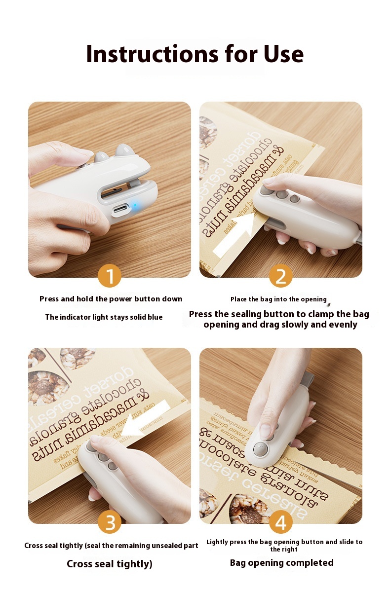 Household Mini Sealing Machine Automatic Electric Thermal Capper