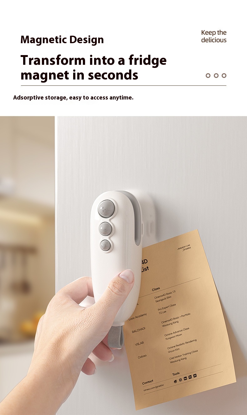 Household Mini Sealing Machine Automatic Electric Thermal Capper