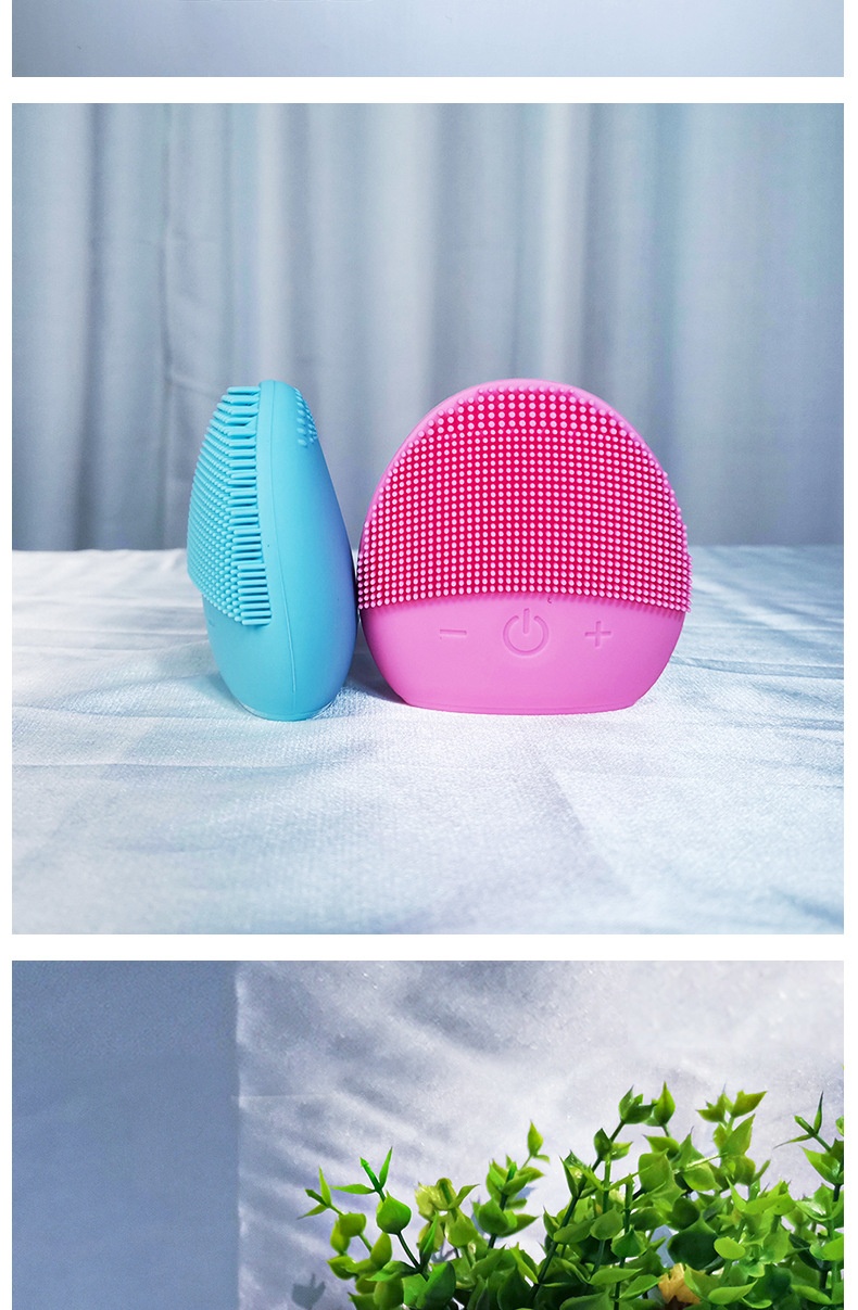 Electric Silicone Cleansing Instrument Wash Face And Shrink Pores Cleaner