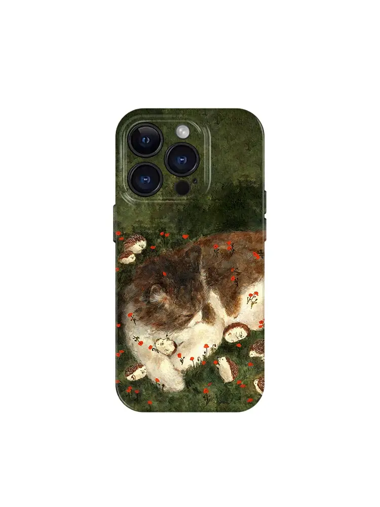 Cat And Hedgehog New Print Drop-resistant Phone Case