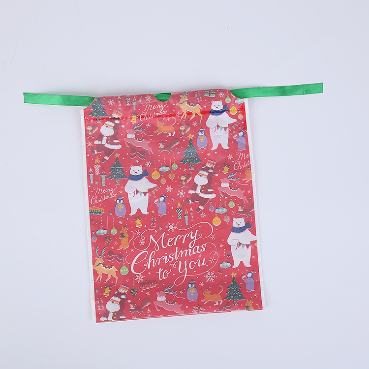 Christmas Gift Bag Drawstring Pull String Gift Bag Pulling Rope