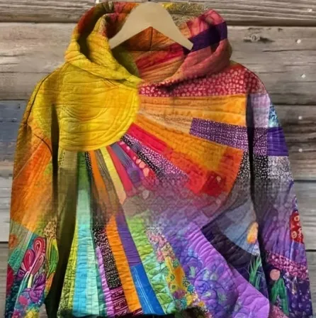 Women's Digital Printing Casual Loose Sweatshirt Dhk4 Xl - Shop at LoveMi