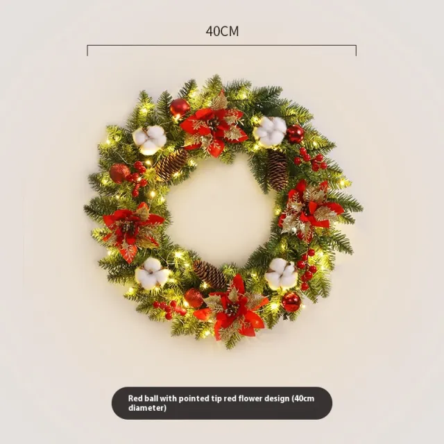 Christmas Decoration Garland Decoration Scene Arrangement Articles Red Ball - Shop at LoveMi
