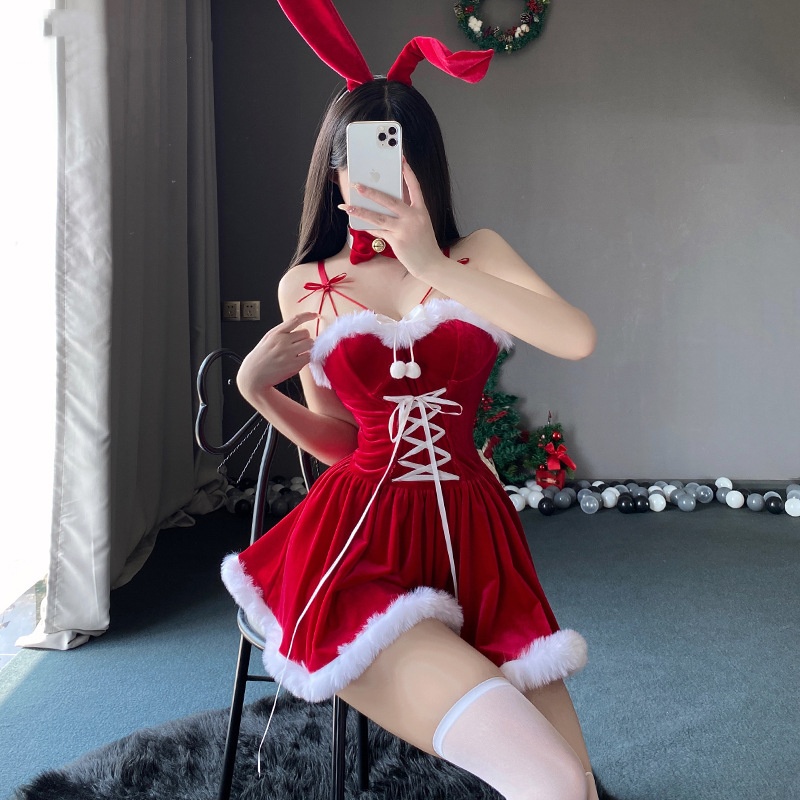 Christmas Costume Cute Bunny Nightclub
