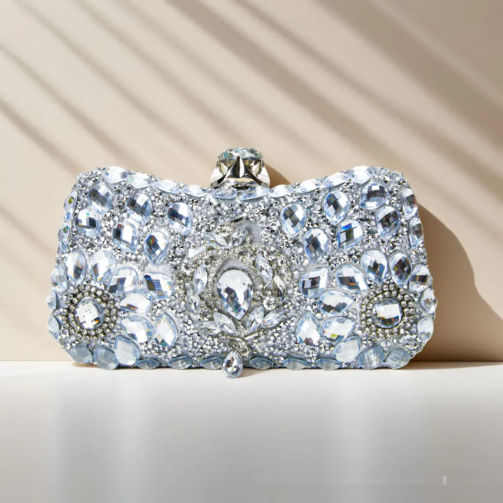 Full Diamond Dinner Annual Meeting Cocktail Party Clutch - Silver