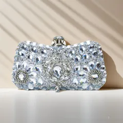 Full Diamond Dinner Annual Meeting Cocktail Party Clutch - Silver - View 1