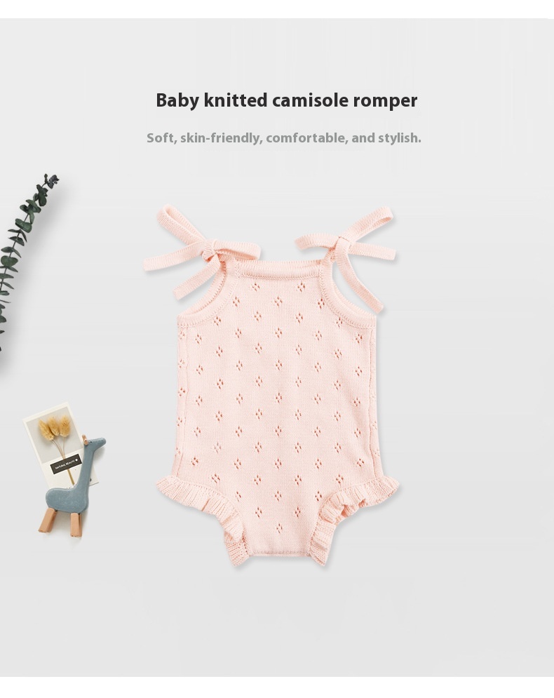 Baby Knitted Vest Wool Jumpsuit Spring And Autumn