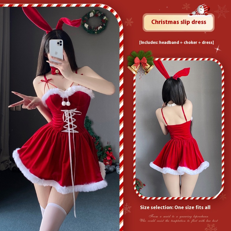 Christmas Costume Cute Bunny Nightclub
