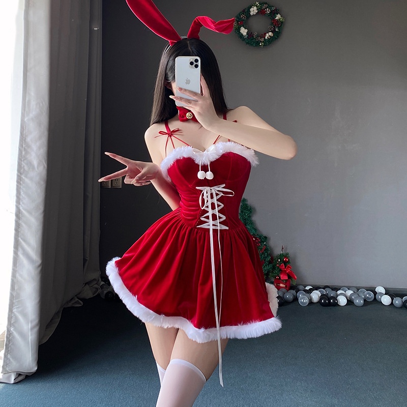 Christmas Costume Cute Bunny Nightclub