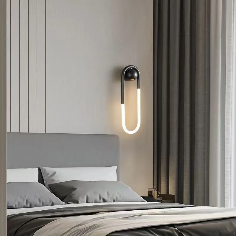 Bedroom Background Wall Stair Art Lamps