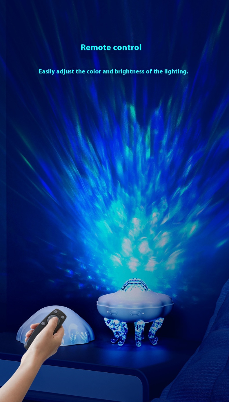 Audio Projection Lamp Water Ripple Lamp Jellyfish Atmosphere