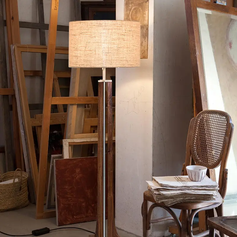 Walnut Bedroom Study Living Room Floor Lamp
