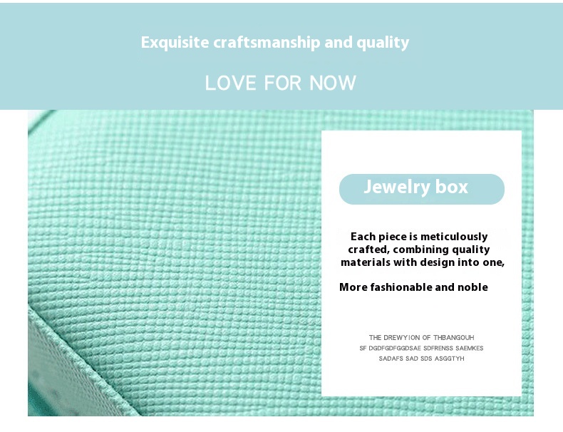 Simple Ins Portable Jewelry Storage Ear Stud Necklace Ring Small Jewelry Box