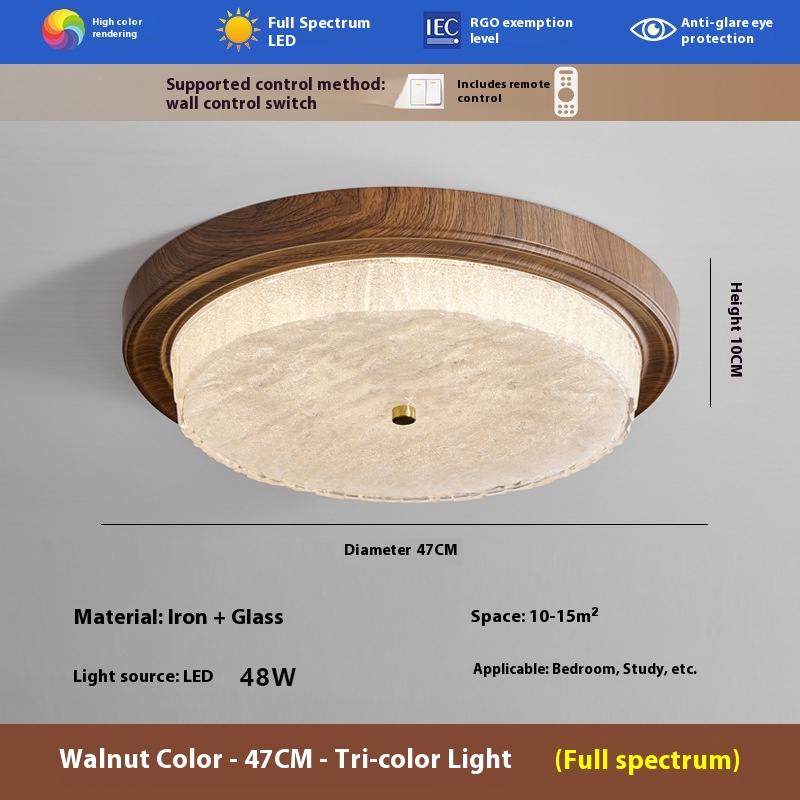 Middle Ancient Style Retro Bedroom Ceiling Light Simple And Atmospheric Dining Room Study - Image 5