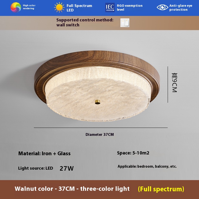 Middle Ancient Style Retro Bedroom Ceiling Light Simple And Atmospheric Dining Room Study - Image 9