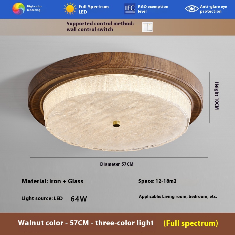 Middle Ancient Style Retro Bedroom Ceiling Light Simple And Atmospheric Dining Room Study - Image 10