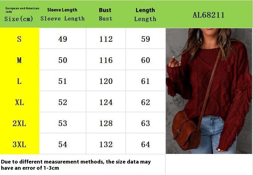 Fashion Pullover Round Neck Knitted Sweater For Women