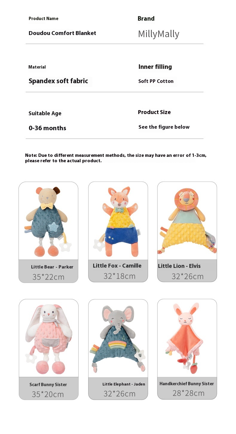 Baby Soothing Towel Doll Sleeping Pillow Doll