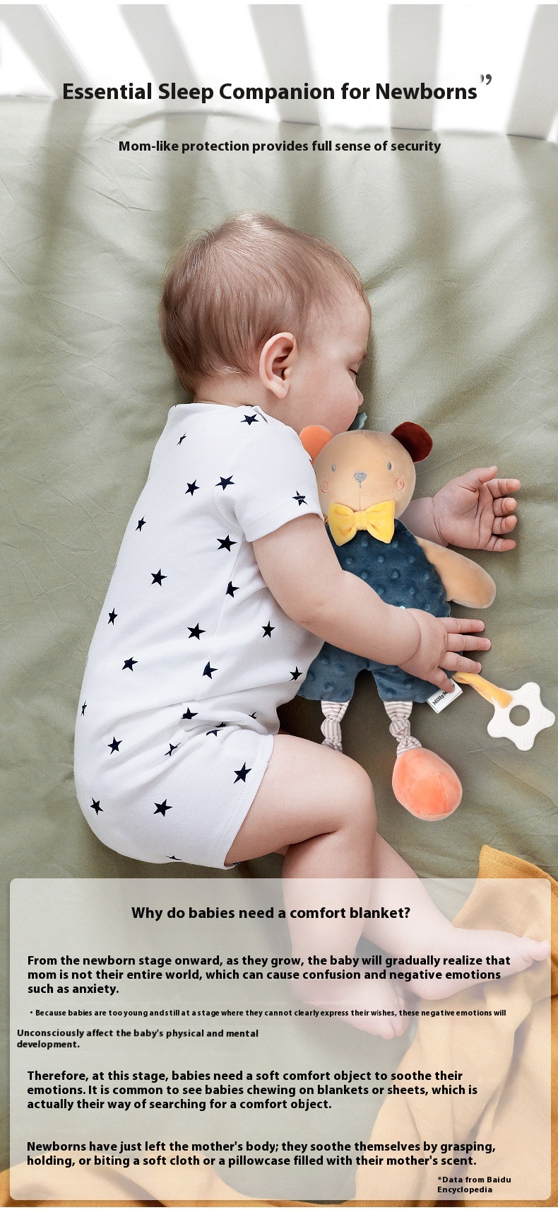 Baby Soothing Towel Doll Sleeping Pillow Doll