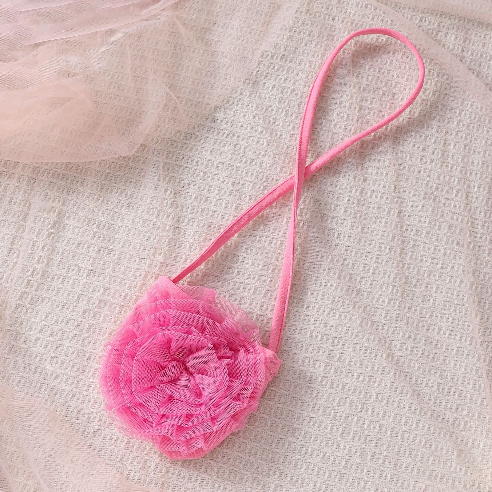 Girl's 3D Flower Pulling Strap Set